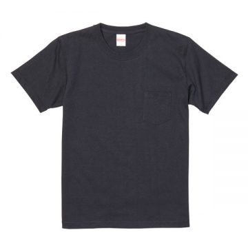 スーパーヘビーウェイトTシャツ（ポケット付)002.ブラック