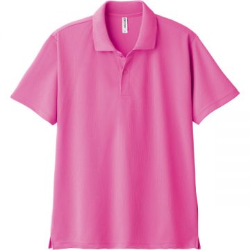 ドライポロシャツ011.ピンク