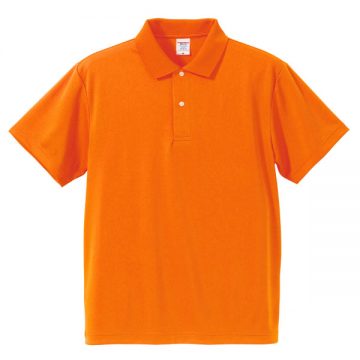 ドライアスレチックポロシャツ064.オレンジ