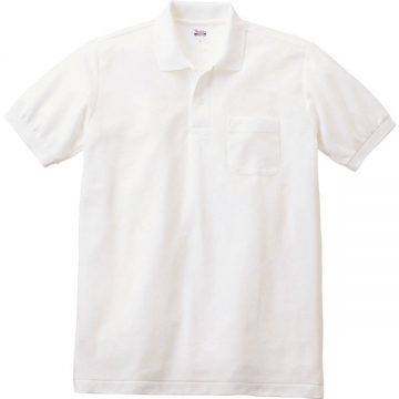 T/Cポロシャツ(ポケット有り)001.ホワイト