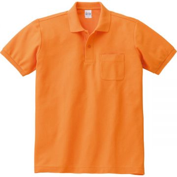 T/Cポロシャツ(ポケット有り)015.オレンジ