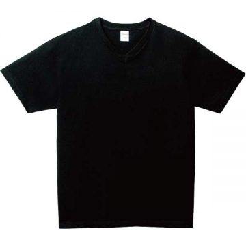 5.6オンスヘビーウェイトVネックTシャツ005.ブラック