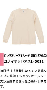 オールシーズン活躍する長袖綿Tシャツ